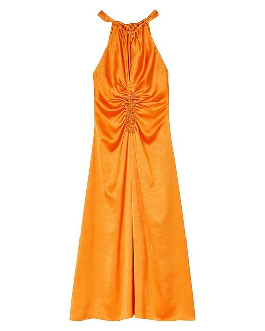 Sandro Ruched Effect Maxi Dress