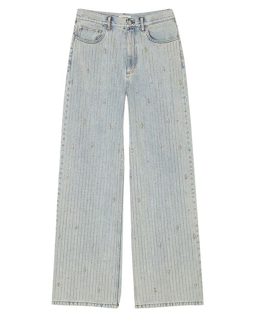 Sandro Rhinestone-Embellished Jeans