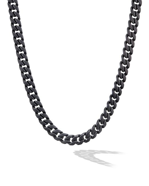 David Yurman Curb Chain Necklace Titanium 8MM