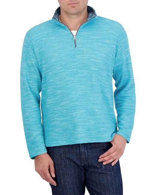 Robert Graham Ledson Quarter-Zip Sweatshirt Small
