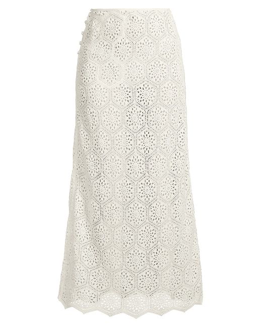 Agua Bendita Returning To The Roots Tove Seed Crochet Maxi Skirt