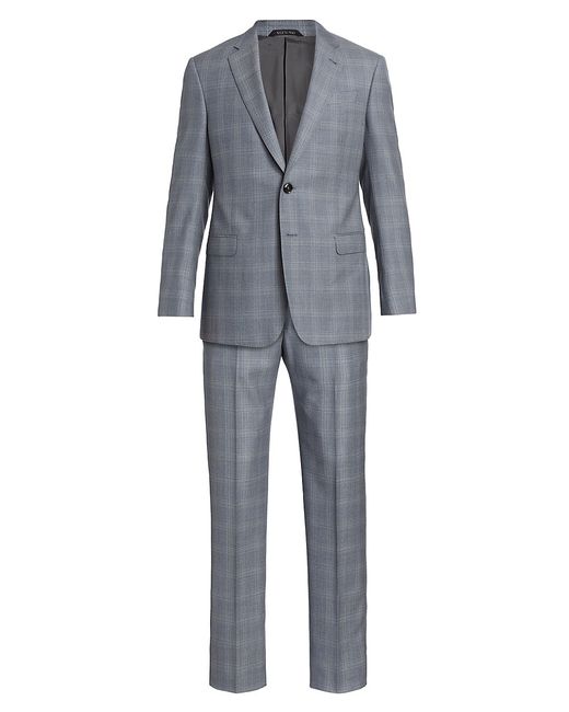 Giorgio Armani Plaid Single-Breasted Suit