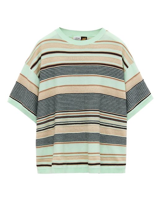 Loewe x Paulas Ibiza Striped Linen Cotton-Blend T-Shirt Medium
