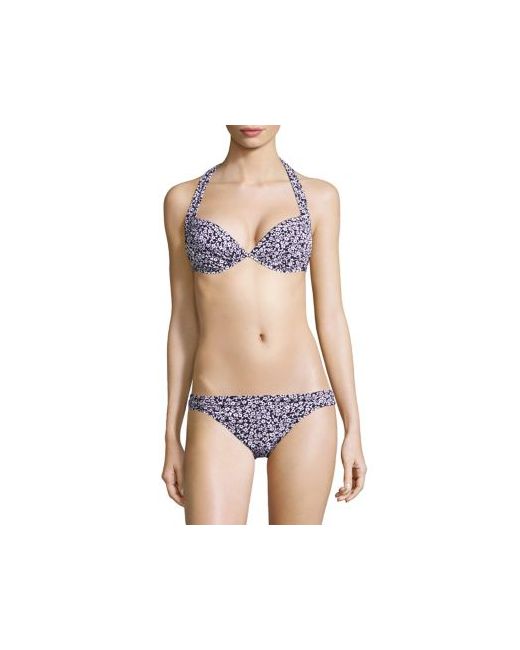 Michael Kors Collection June Two-Piece Shirred Halter Bikini