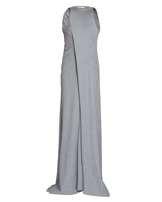 Victoria Beckham Draped Jersey Sleeveless Maxi Dress