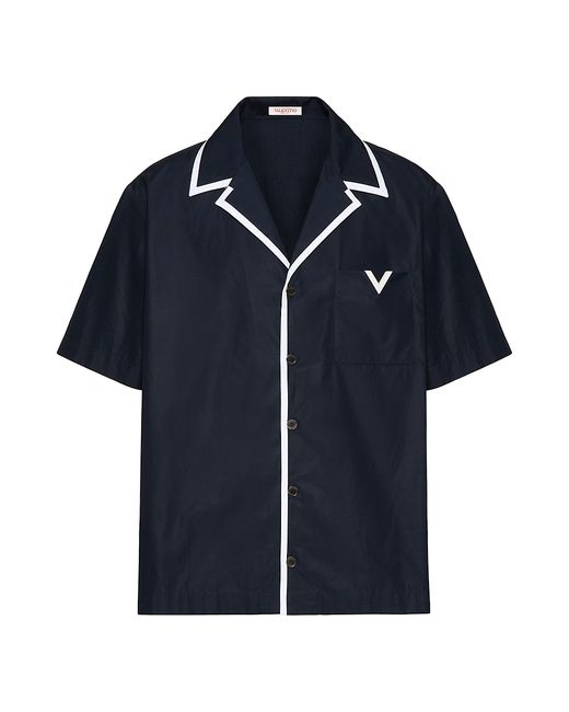 Valentino Garavani Bowling Shirt with Rubberized V Detail
