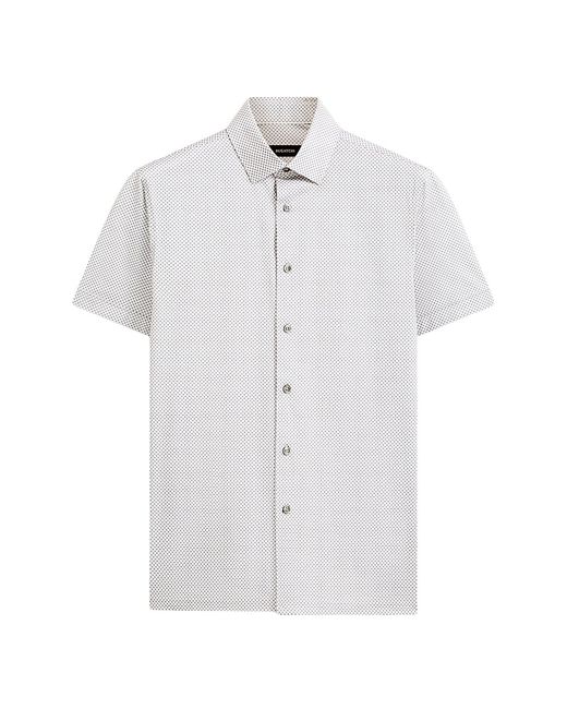 Bugatchi Milo Cotton-Blend Shirt Small