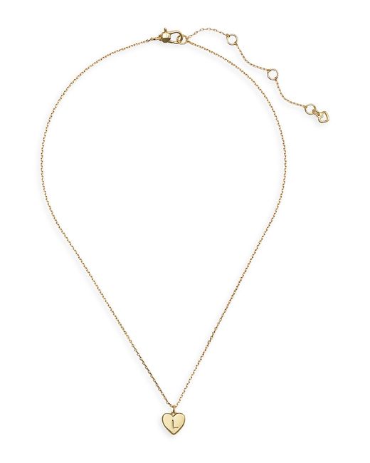 Kate Spade New York Initial Here Gold-Plated Pendant Necklace
