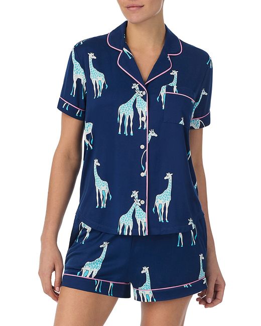 Kate Spade New York Giraffe Short Pajama Set