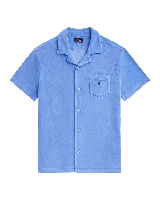 Polo Ralph Lauren Cotton-Blend Terry Camp Shirt Large