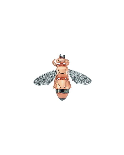 Bee Goddess Honey Bee 14K Diamond Single Earring