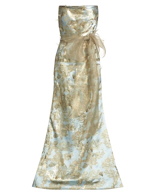 Rene Ruiz Collection Brocade Strapless Gown