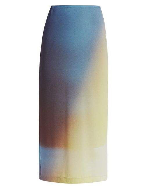 Pleats Please By Issey Miyake Grasping The Formless Light Leak Midi-Skirt