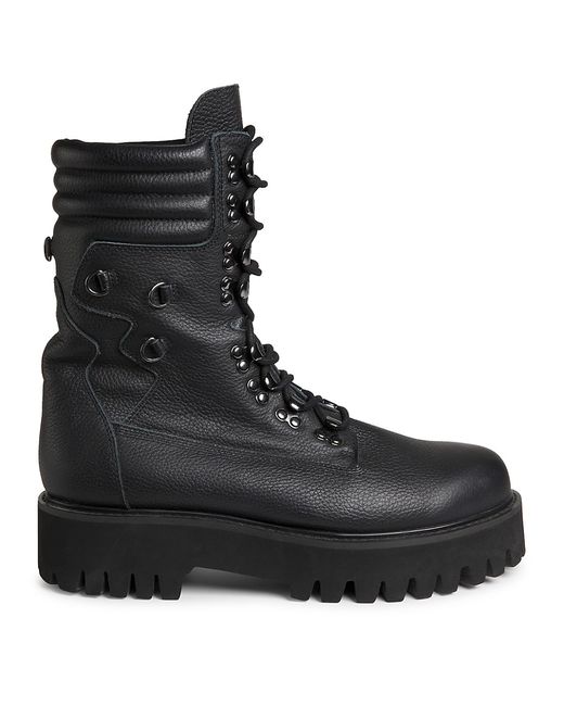 WHO Decides WAR Field Leather Lace-Up Platform Boots