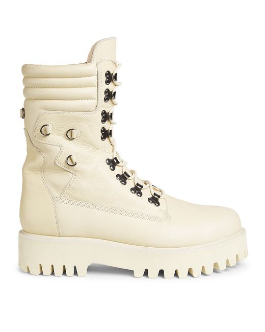 WHO Decides WAR Field Leather Lace-Up Platform Boots