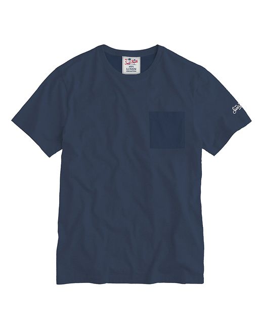 Mc2 Saint Barth Ecstasea Linen Short-Sleeve T-shirt Small