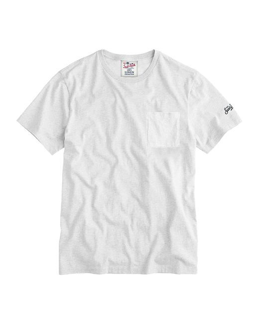 Mc2 Saint Barth Ecstasea Linen Short-Sleeve T-shirt Small
