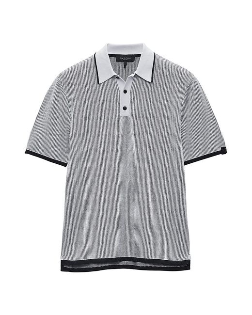 Rag & Bone Harvey Knit Polo Shirt Small