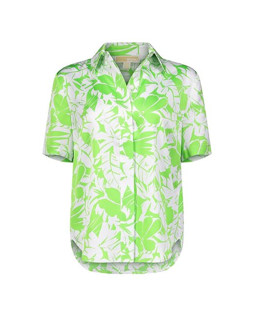Michael Michael Kors Palm Camp Button-Front Shirt