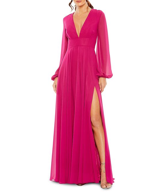 Mac Duggal Plunging V-Neck Gown