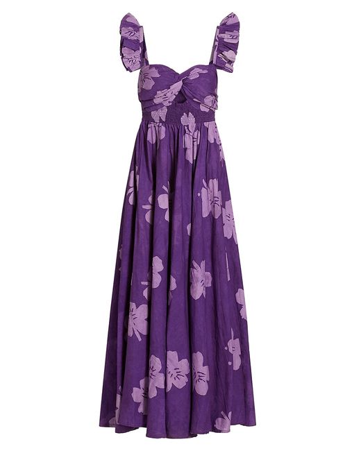 Elisamama Ibukun Ruffled Floral Maxi Dress