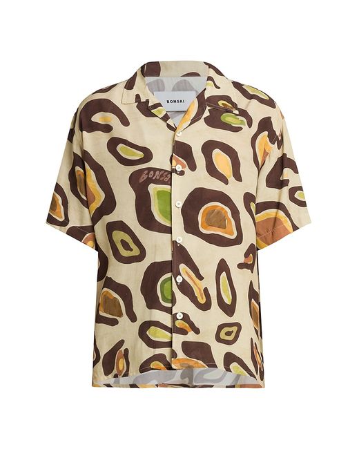 Bonsai Graphic Oversized Camp Shirt Medium
