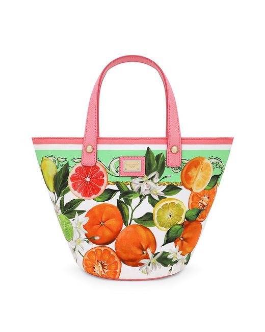 Dolce & Gabbana Fruit Canvas Tote Bag
