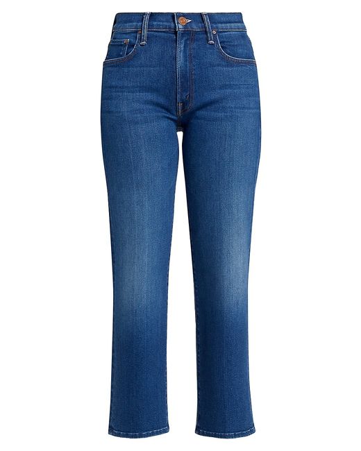 Mother The Rambler Cropped Straight-Leg Jeans