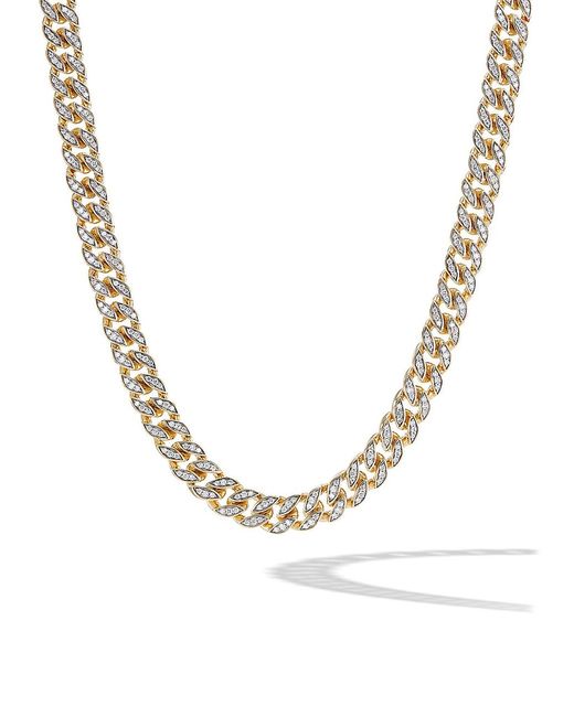 David Yurman Curb Chain Necklace 18K Gold