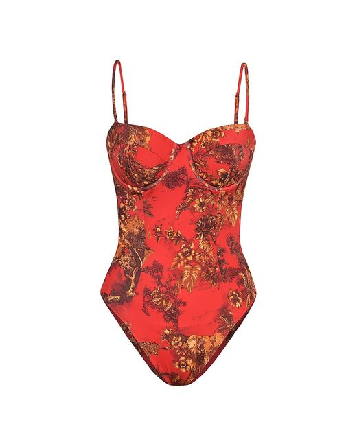 L'agence Red Jungle Amie Shaping One-Piece Swimsuit