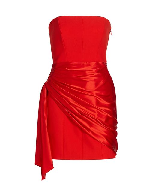Cinq a Sept Kennith Side-Tied Strapless Cocktail Dress 00
