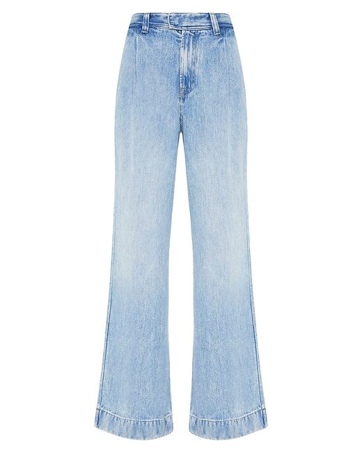 7 For All Mankind Pleated Wide-Leg Jeans