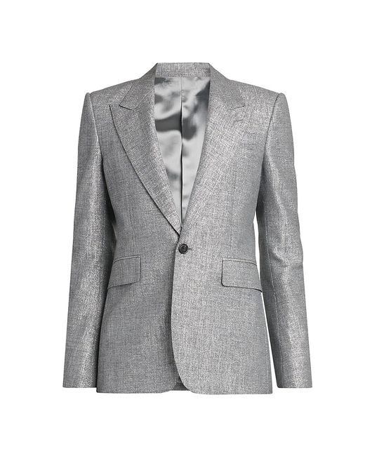 Alexander McQueen Peak-Lapel One-Button Suit Jacket