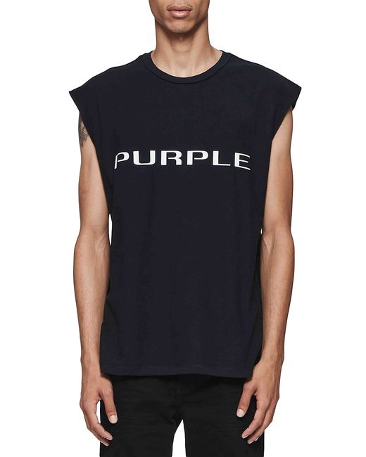 Purple Brand Logo Tank Top