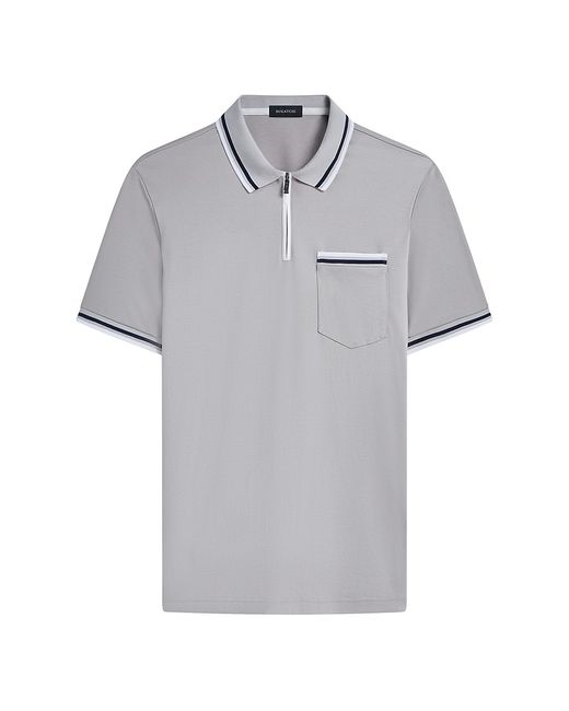 Bugatchi Cotton Short-Sleeve Polo Shirt Small