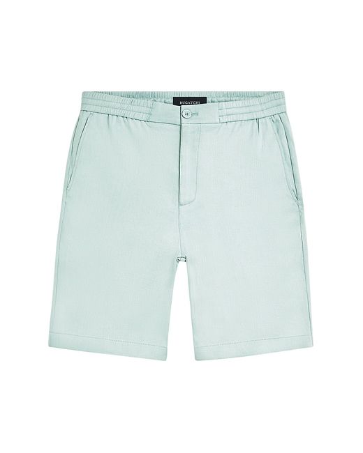 Bugatchi Cotton-Blend Elasticized Shorts Medium