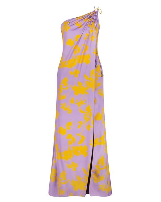 Mac Duggal Floral One-Shoulder Maxi Dress