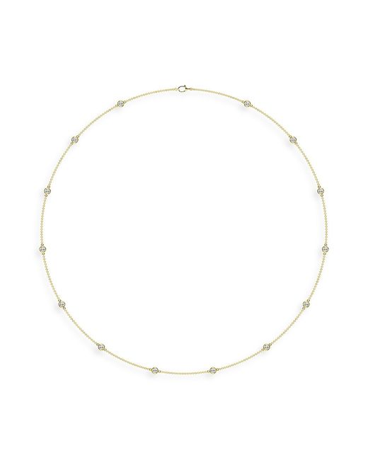 Saks Fifth Avenue Collection 14K Gold Lab-Grown Diamond Station Necklace