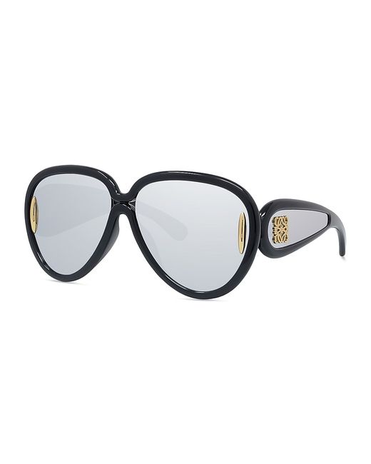 Loewe x Paulas Ibiza 65MM Wave Mask Pilot Sunglasses