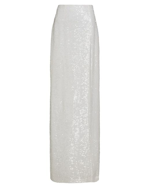 Lapointe Sequined Floor-Length Skirt