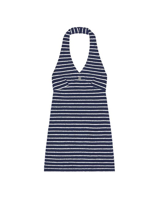 Givenchy Striped Dress Cotton Toweling with 4G Detail