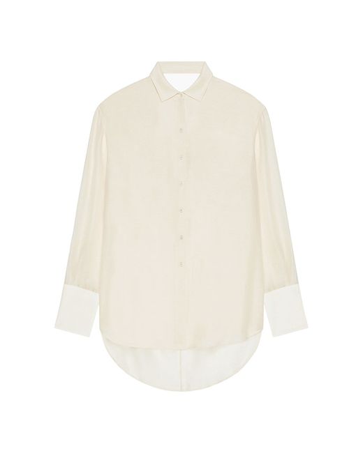 Givenchy Plage Oversized Shirt Silk and Linen