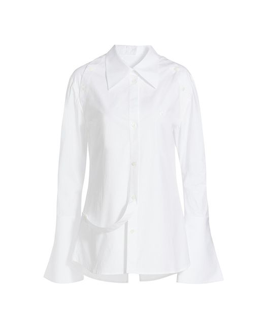 Courrèges Stretch Cotton-Blend Poplin Shirt