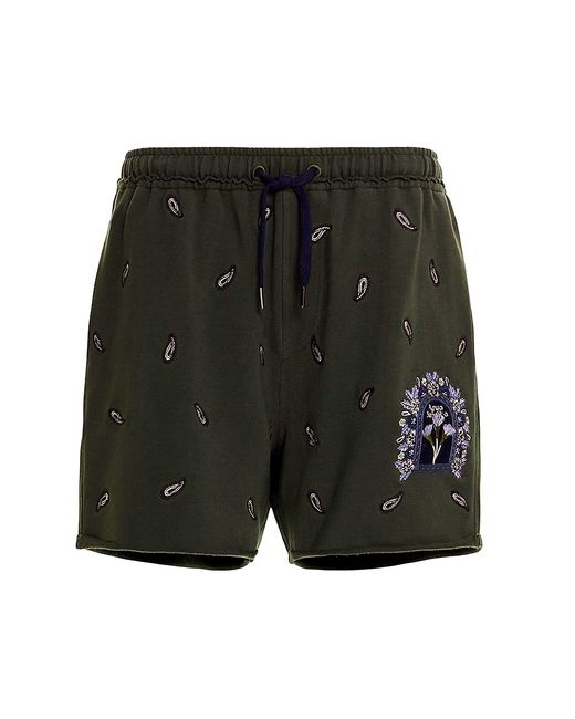Agua Bendita Returning To The Roots Cece Cipres Embroidered Shorts