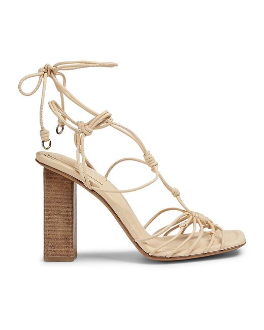 Ulla Johnson 100MM Knotted Ankle-Wrap Sandals