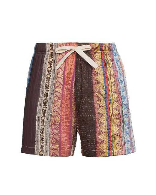 Kartik Research Zari Quilted Cotton Shorts Small