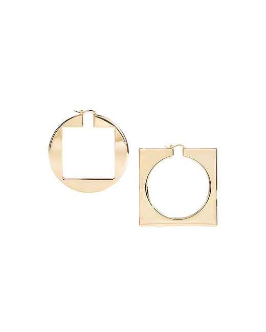 Jacquemus Round Square Hoop Earrings