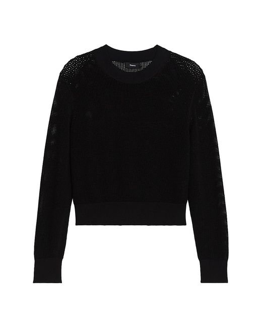 Theory Pointelle Knit Pullover Sweater