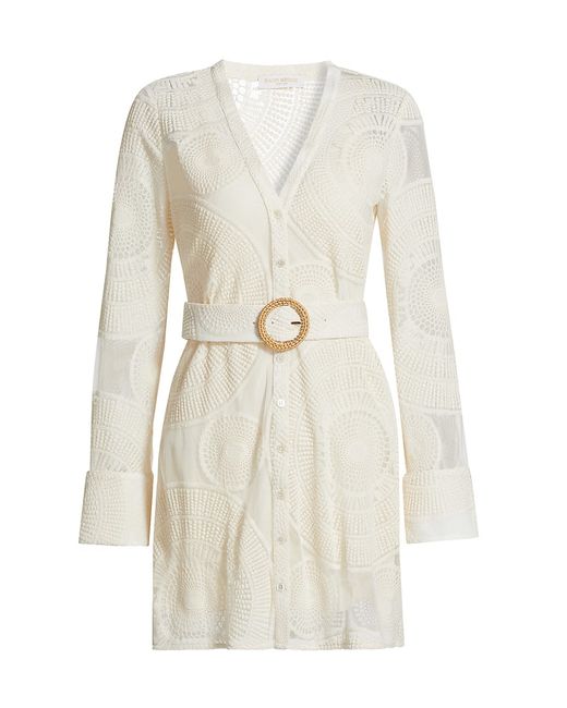 Ramy Brook Teresa Embroidered Belted Minidress