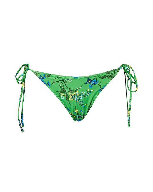 Erdem Floral String Bikini Bottom